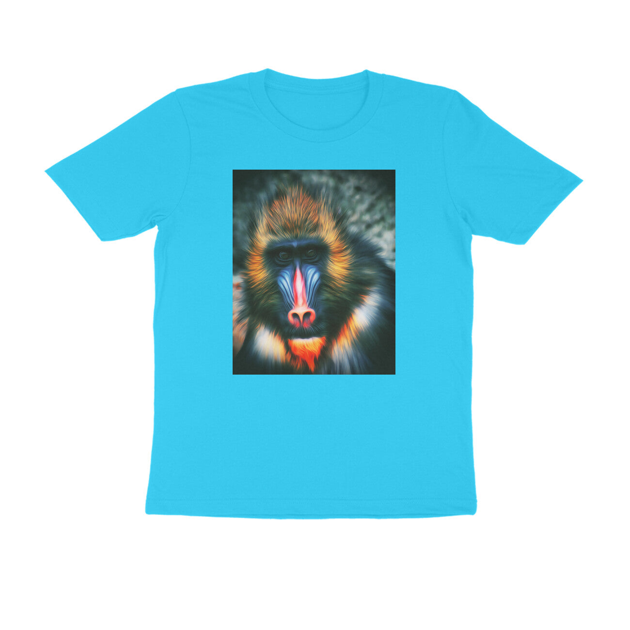 Half Sleeve Round Neck T-Shirt - Mandrill puraidoprints