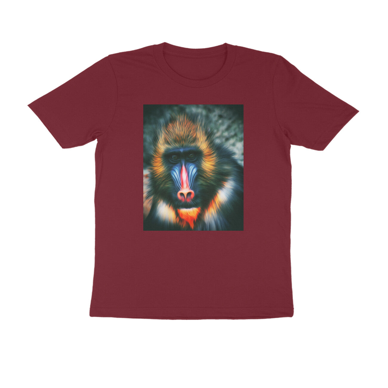 Half Sleeve Round Neck T-Shirt - Mandrill puraidoprints