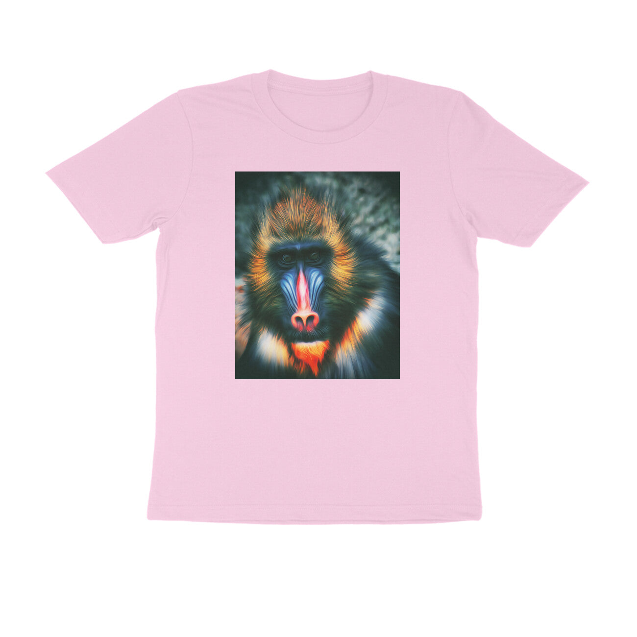 Half Sleeve Round Neck T-Shirt - Mandrill puraidoprints