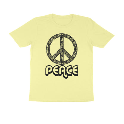 Half Sleeve Round Neck T-Shirt – Peace puraidoprints