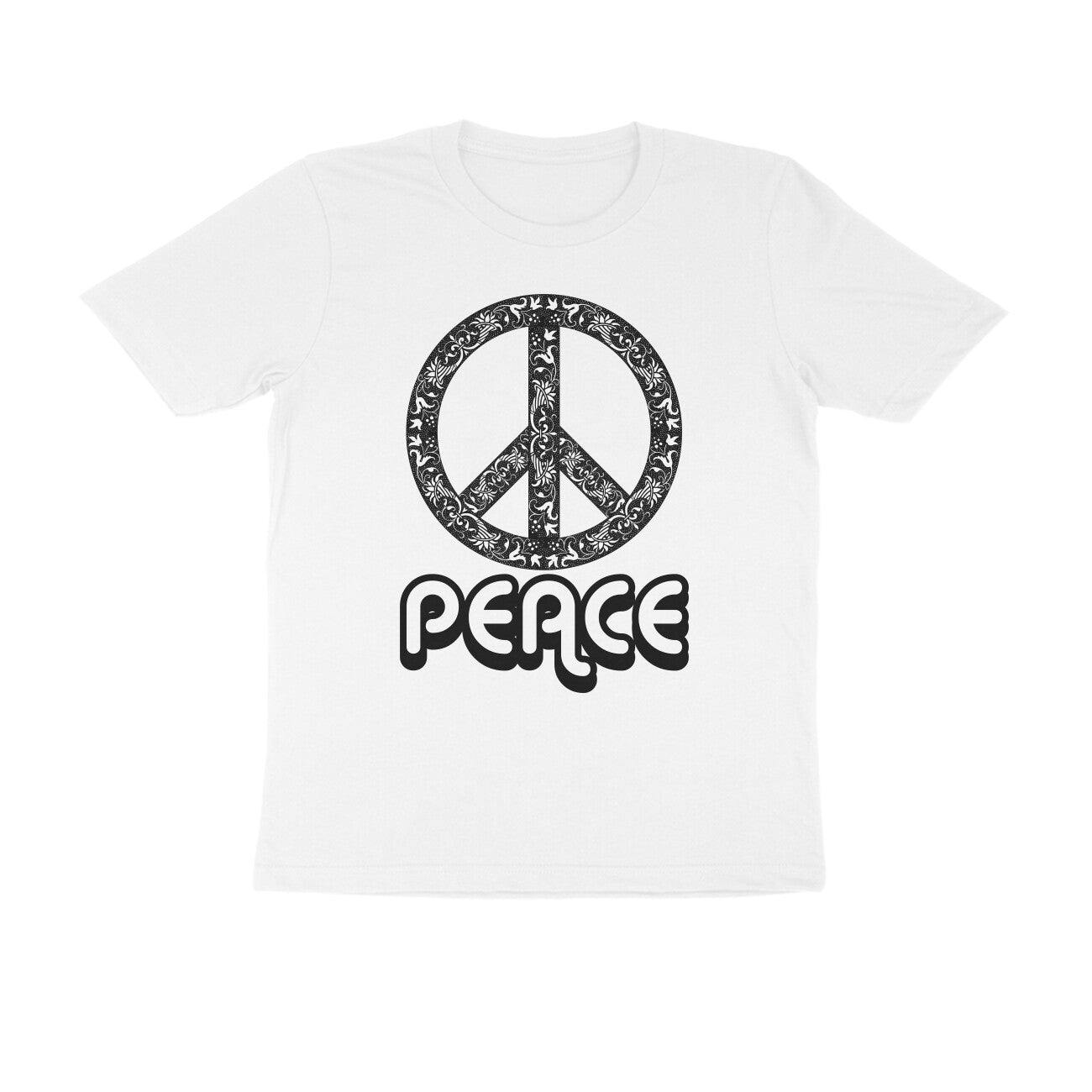 Half Sleeve Round Neck T-Shirt – Peace puraidoprints