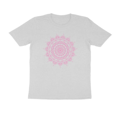 Half Sleeve Round Neck T-Shirt –  Pink Mandala 5 puraidoprints