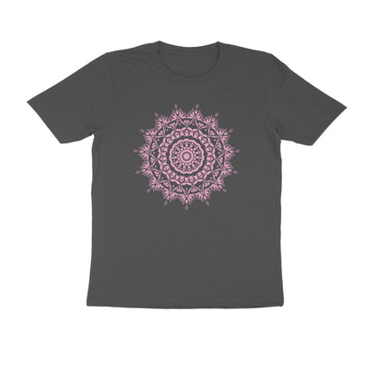 Half Sleeve Round Neck T-Shirt –  Pink Mandala 5 puraidoprints