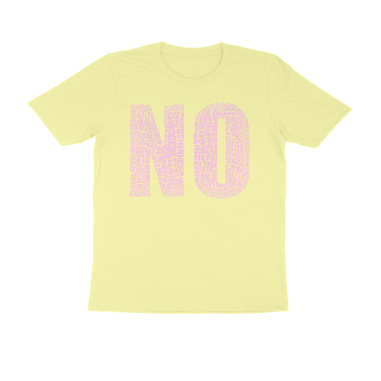 Half Sleeve Round Neck T-Shirt – Pink Text - No puraidoprints