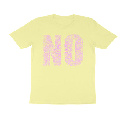 Half Sleeve Round Neck T-Shirt – Pink Text - No puraidoprints