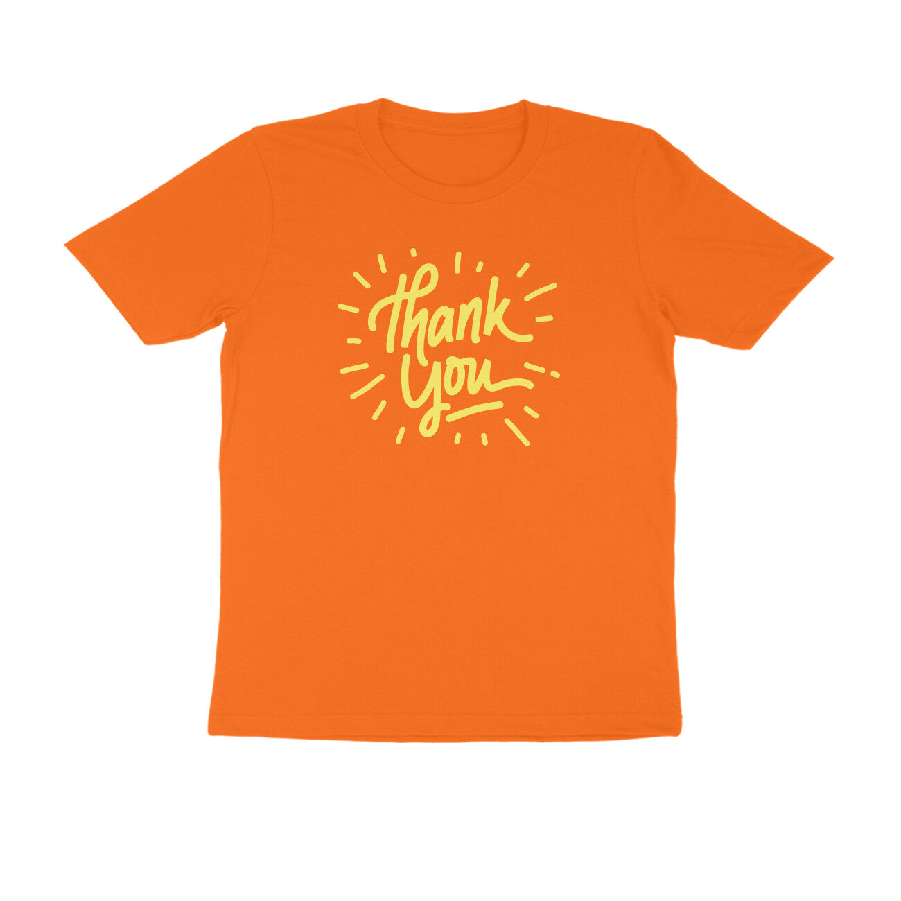 Half Sleeve Round Neck T-Shirt –  Thank you 2 puraidoprints