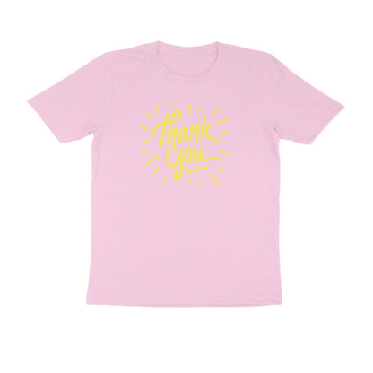 Half Sleeve Round Neck T-Shirt –  Thank you 2 puraidoprints