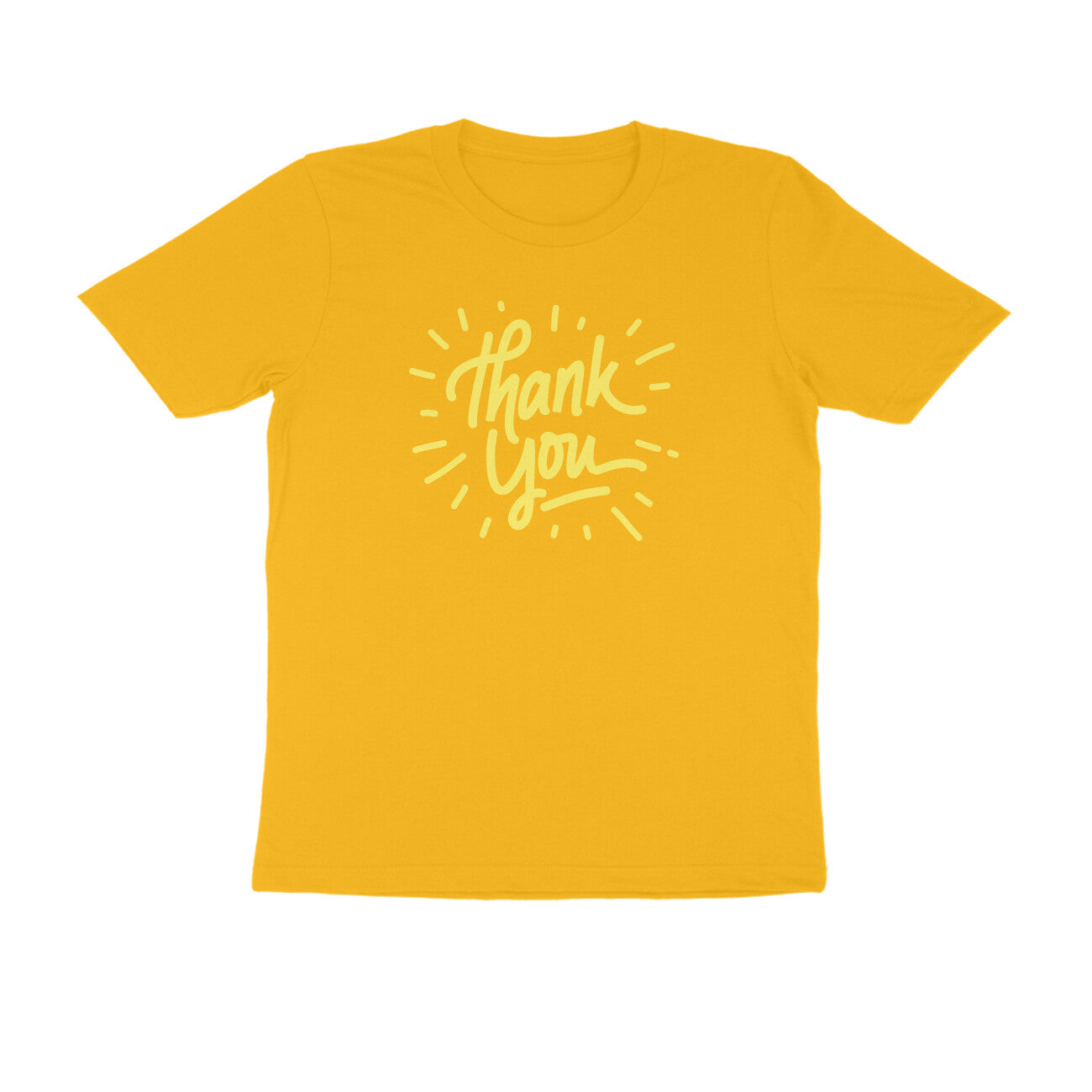 Half Sleeve Round Neck T-Shirt –  Thank you 2 puraidoprints