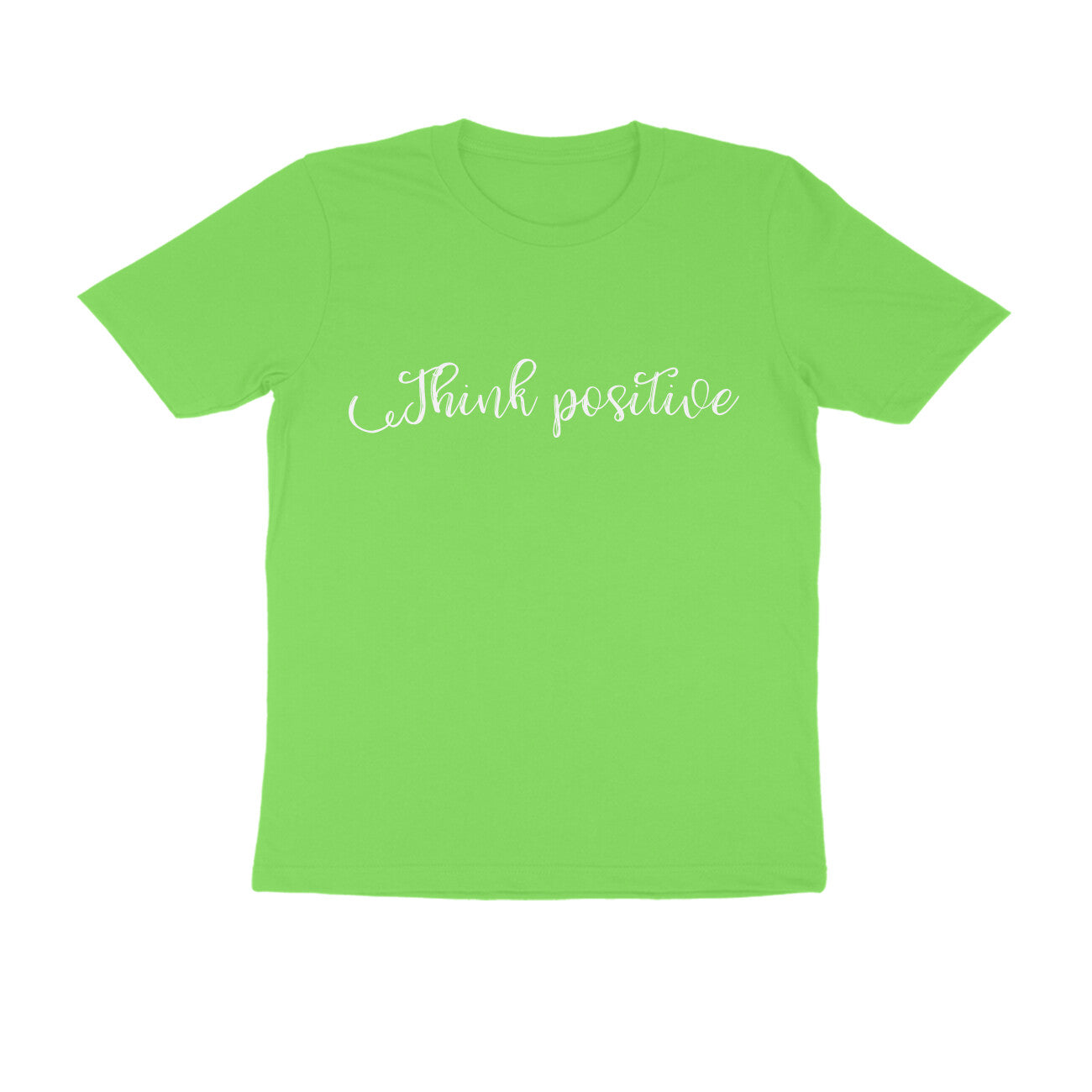 Half Sleeve Round Neck T-Shirt – Think positive puraidoprints