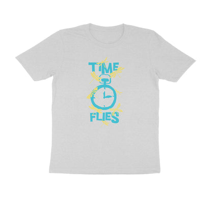 Half Sleeve Round Neck T-Shirt – Time Flies 1 puraidoprints