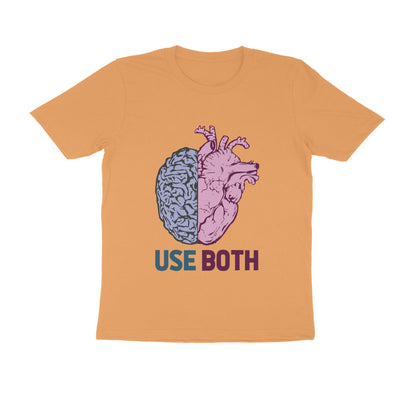 Half Sleeve Round Neck T-Shirt – Use Heart & Brain puraidoprints