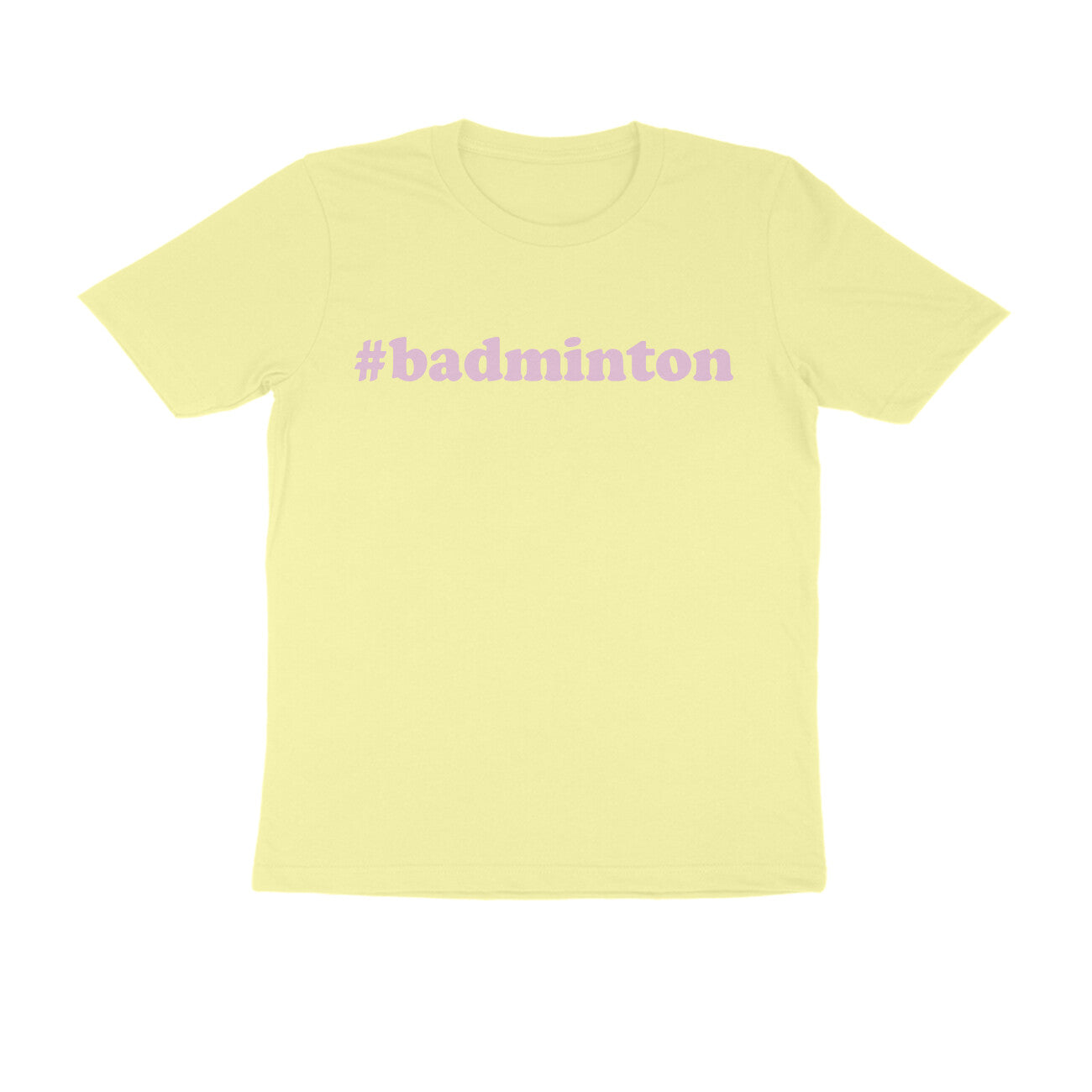 Half Sleeve Round Neck T-Shirt – badminton 2 puraidoprints