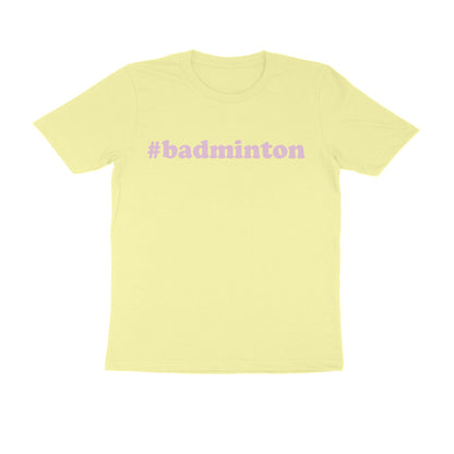 Half Sleeve Round Neck T-Shirt – badminton 2 puraidoprints