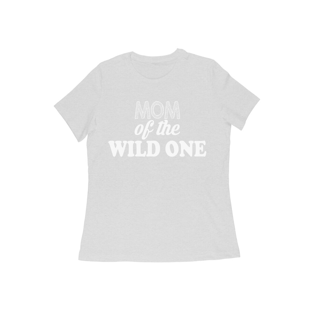 WOMEN'S ROUND NECK T-SHIRT - Mom of the wild one 4 puraidoprints