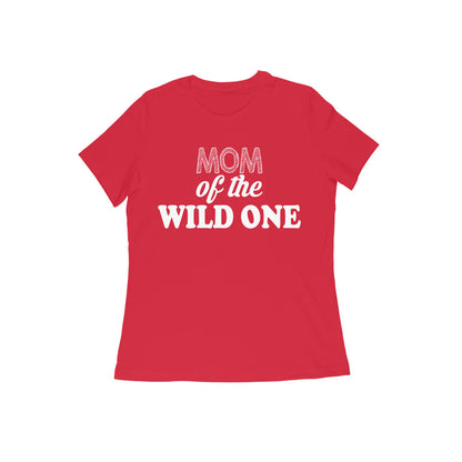 WOMEN'S ROUND NECK T-SHIRT - Mom of the wild one 4 puraidoprints